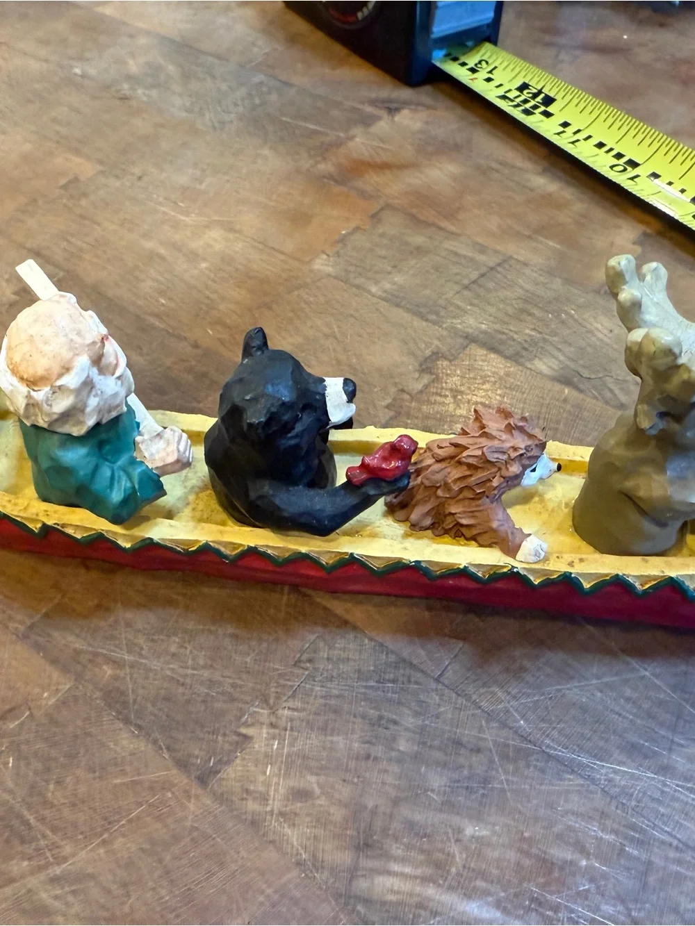 Christmas Holiday Figure Santa in Canoe All Creatures Great & Small by Midwest
